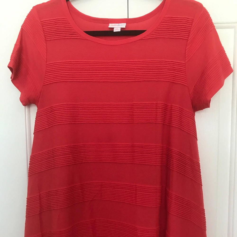 LuLaRoe red Carly dress